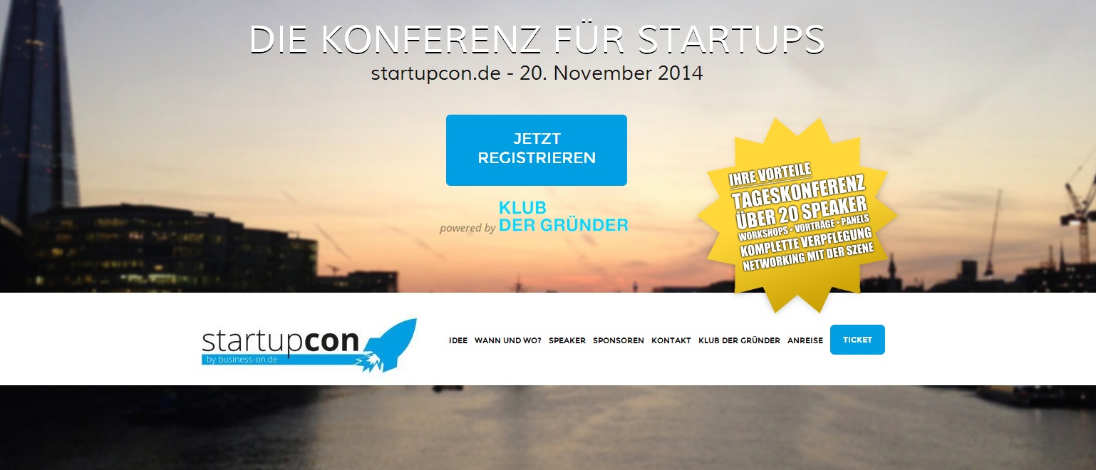 Die StartupCon verknüpft die Gründerszene - Neue Gründerkonferenz in Leverkusen