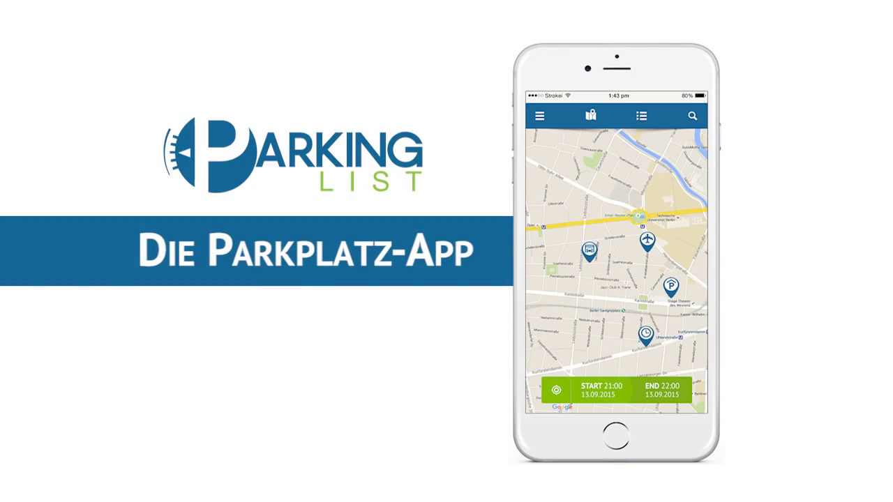 ParkingList: Parkplatzsuche leicht gemacht