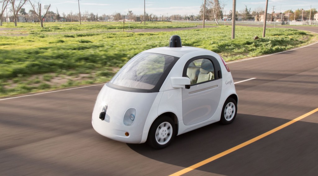 Ein selbstfahrendes Auto von Google.