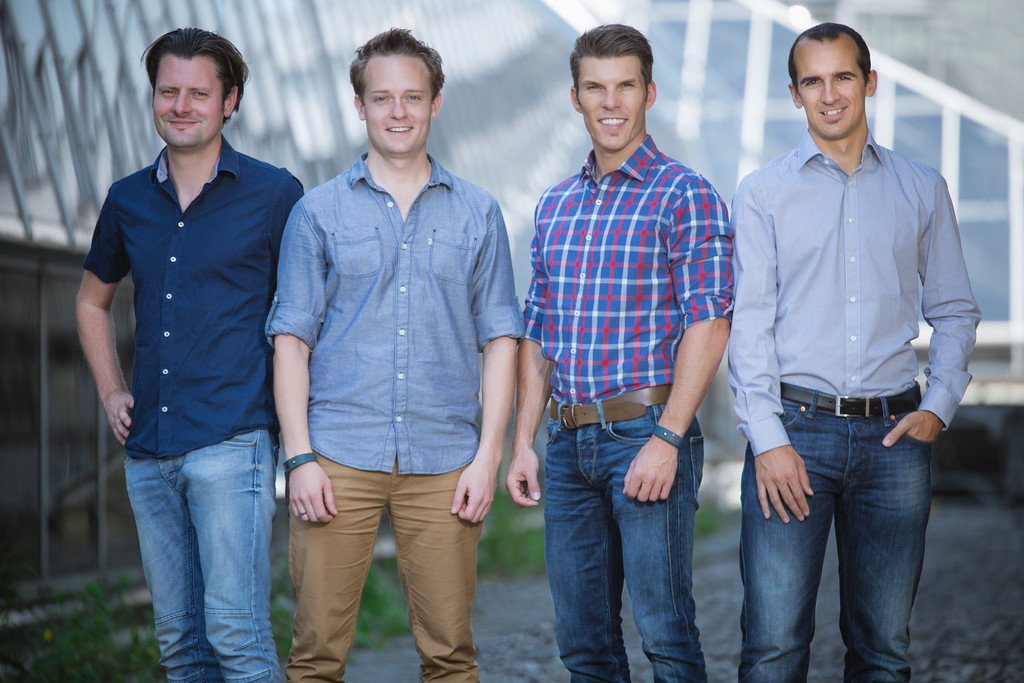 Das Gründerteam von Runtastic: Alfred Luger, René Giretzlehner, Florian Gschwandtner und Christian Kaar