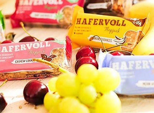 HAFERVOLL Start-up Unternehmen Food Hafer Riegel