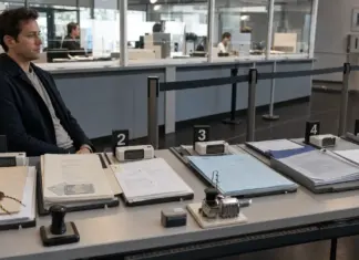 Redaktionelle Szene zur 24-Stunden-Gründung in Deutschland mit Unterlagen und Prozessstationen