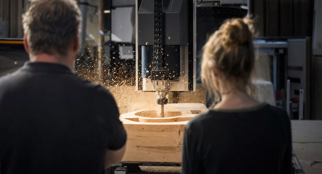 KI im Mittelstand: CNC-Fräse in der Schreinerei