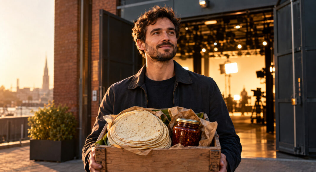 Bio-Tortillas vor der Löwenbühne