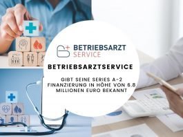 Betriebsarztservice gibt seine Series A-2 Finanzierung in Höhe von 6.8 Millionen Euro bekannt, um den Markt für Arbeitsschutz in Deutschland und Europa zu digitalisieren.