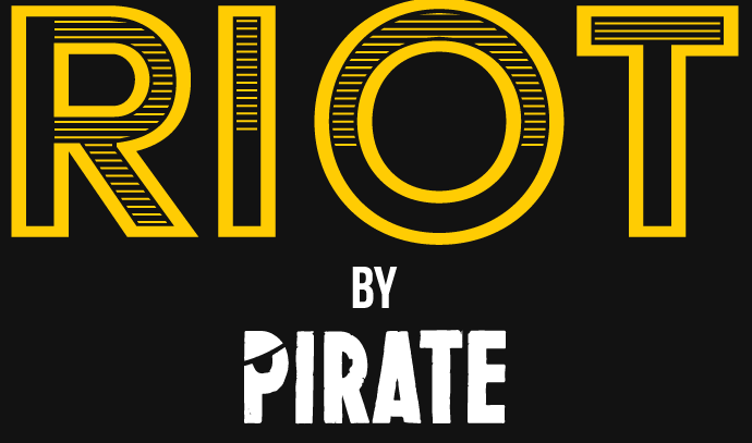 Riot by pirate logo