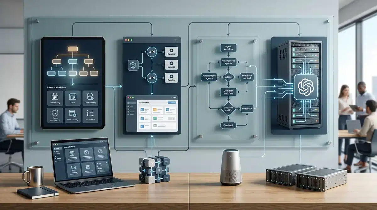 Visuelle Rollenübersicht für Startups im EU AI Act mit vier KI-Setups