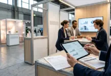 Messeprogramm Young Innovators 2026: Wann sich die BAFA-Förderung lohnt Moderner Startup-Messestand zur BAFA Messeförderung auf einer internationalen Leitmesse