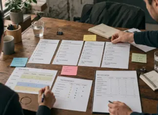 Startup-Team vergleicht CRM-Optionen mit Pipeline- und Kostenübersicht