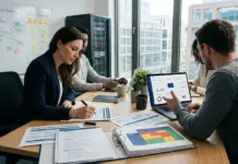 EU AI Act Startups: Die praxisnahe Compliance-Checkliste für 2026 Schreibtisch mit Compliance-Unterlagen für EU AI Act Startups und KI-Governance