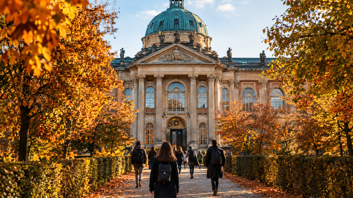 Potsdamer GründerTag 2026: Historisches Kammergebäude in Potsdam mit Fassade im Herbstlaub
