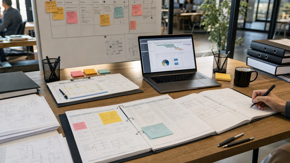 Strukturierte FuE-Dokumentation mit Zeitnachweisen, Meilensteinen und Projektunterlagen im Startup