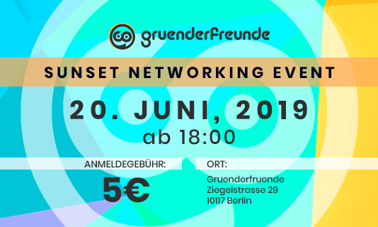 Gruenderfreunde Sunset Networking Event