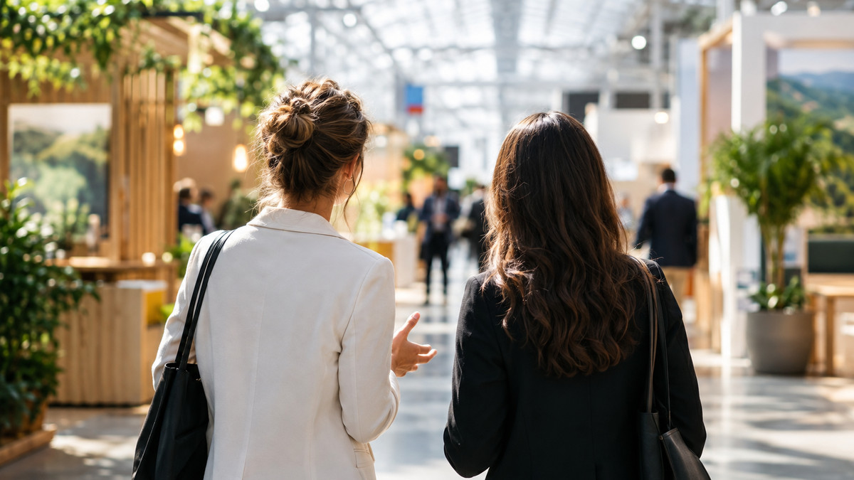 Besucherinnen in einer Messehalle, Sinnbild für die herCAREER Expo 2026 in München