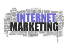 Internet Marketing Cluster mit Begriffen