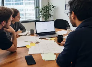 Startup-Team bewertet ein KI-Modell anhand von Kosten, Sicherheit und Betriebsmodell.