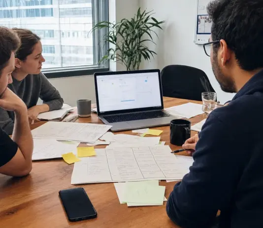 Startup-Team bewertet ein KI-Modell anhand von Kosten, Sicherheit und Betriebsmodell.