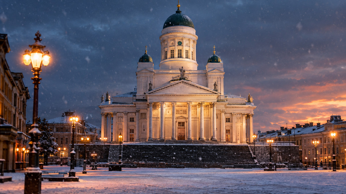 Helsinki im Schnee, Austragungsort von Slush 2026