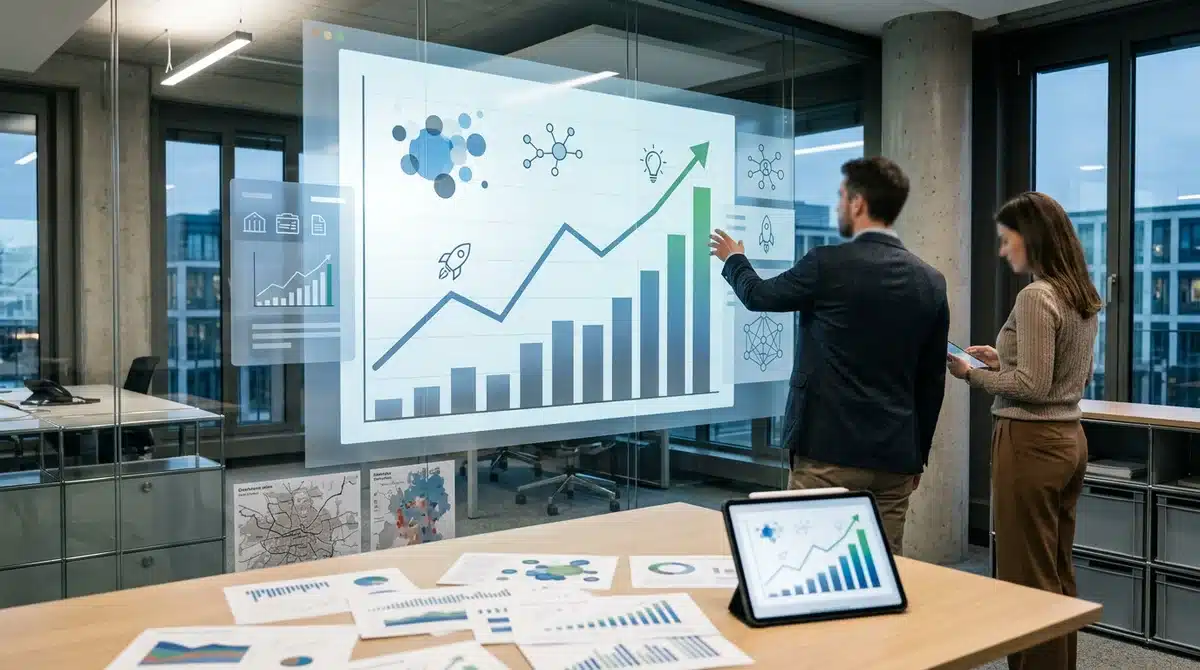 startup-skalierung-fuenf-hebel Visuelle Übersicht der fünf Hebel für Startup-Skalierung in Deutschland